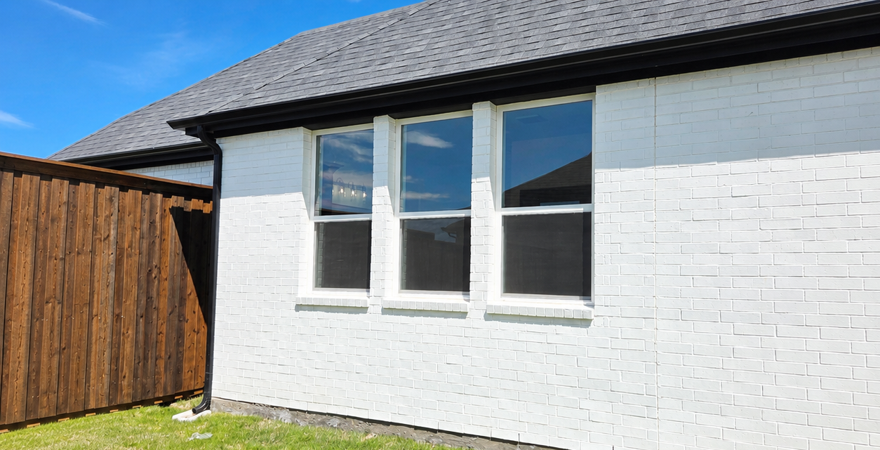 Residential privacy window film installation
